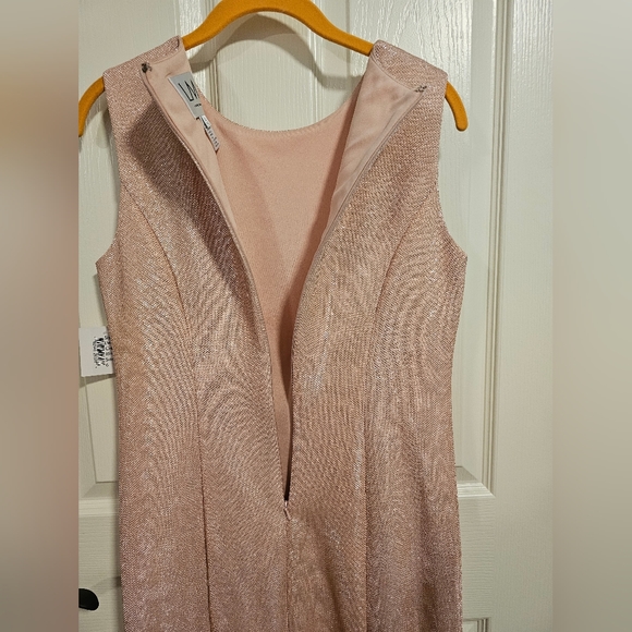 LM Collection Midi Bow Dress- Pink- Size 6 - Picture 3 of 14